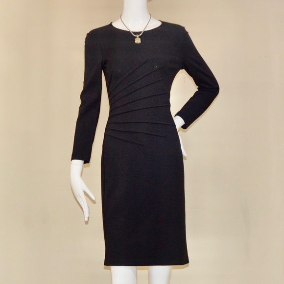 Armani Collezioni Black Sheath  Dress  Made in Italy 🇮🇹 - Picture 6 of 12